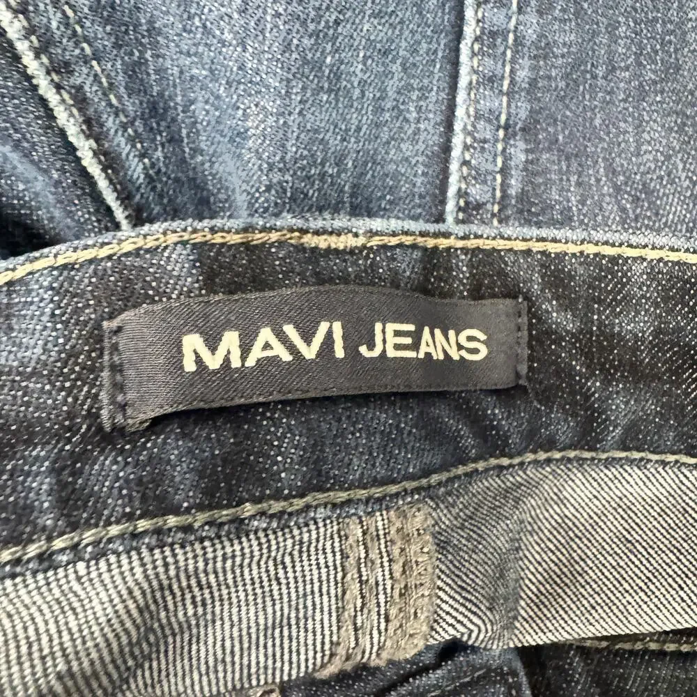 Mavi Jeans Mens 36x32 (36x31 ACTUAL) Matt Relaxed‎ Straight Leg Dark Wash Denim